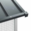 vidaXL Ptačí klec Antracit 215 x 112 x 141 cm Pozinkovaná ocel