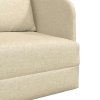 vidaXL Pohovka na spaní 60cm Krémová textil