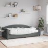 vidaXL Válenda s matrací tmavě šedá 100 x 200 cm textil