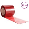 vidaXL Závěs do dveří červený 200 mm x 1,6 mm 25 m PVC