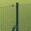 vidaXL Plotový sloupek. Zelená 25 x 1,6 m (25 x 25 mm síť) Ocel a PVC