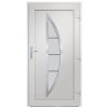 vidaXL Vchodové dveře bílé 88 x 200 cm PVC