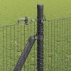 vidaXL Plot s příspěvky Šedá 0.8 x 25 m Ocel
