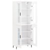 vidaXL Skříň highboard bílá 69,5 x 34 x 180 cm kompozitní dřevo