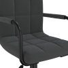 vidaXL Otočná kancelářská židle černá samet