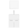 vidaXL Set koupelnového nábytku bílý dřevotříska