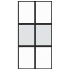 vidaXL Posuvné dveře černé 102,5 x 205 cm tvrzené sklo a hliník