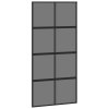 vidaXL Posuvné dveře černé 102,5 x 205 cm tvrzené sklo a hliník