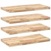 vidaXL Plovoucí police 4 ks 100 x 40 x 4 cm neošetřené akáciové dřevo