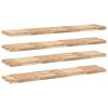 vidaXL Plovoucí police 4 ks 160 x 30 x 4 cm neošetřené akáciové dřevo