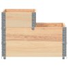 vidaXL 3patrový vyvýšený záhon 120 x 80 cm masivní borové dřevo
