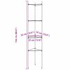 vidaXL Podpěrné klece pro rajčata 6 ks 154 cm ocel a PP