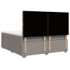 vidaXL Box spring postel s matrací taupe 180x200 cm textil