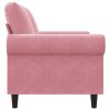 vidaXL 2místná pohovka růžová 120 cm samet
