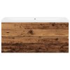 vidaXL Skříňka se zápustným umyvadlem old wood