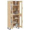 vidaXL Skříň highboard dub sonoma 69,5 x 34 x 180 cm kompozitní dřevo