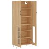 vidaXL Skříň highboard dub sonoma 69,5 x 34 x 180 cm kompozitní dřevo