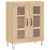 vidaXL Skříň highboard dub sonoma 69,5 x 34 x 180 cm kompozitní dřevo