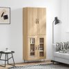 vidaXL Skříň highboard dub sonoma 69,5 x 34 x 180 cm kompozitní dřevo