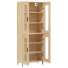 vidaXL Skříň highboard dub sonoma 69,5 x 34 x 180 cm kompozitní dřevo