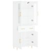 vidaXL Skříň highboard bílá 69,5 x 34 x 180 cm kompozitní dřevo