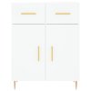 vidaXL Skříň highboard bílá 69,5 x 34 x 180 cm kompozitní dřevo