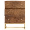 vidaXL Komoda se zásuvkami 55 x 30 x 76 cm masivní mangovník a železo