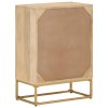 vidaXL Příborník 55 x 30 x 76 cm masivní mangovníkové dřevo a železo