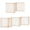 vidaXL Zábrana pro psy s dvířky skládací 15 panelů 750 cm topol