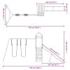vidaXL Dětské hřiště na zahradu masivní borové dřevo