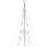 vidaXL LED vánoční stromek s hroty 1534 studených bílých LED 500 cm