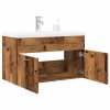vidaXL 2dílná koupelnová sestava old wood kompozitní dřevo