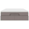 vidaXL Osmanský rám postele s matrací taupe 140x200cm textil