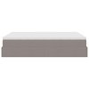 vidaXL Osmanský rám postele s matrací taupe 140x200cm textil