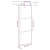 vidaXL Posuvné dveře s kováním 76x205 cm tvrzeného sklo a hliník