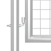 vidaXL Zahradní branka s pletivem stříbrná 350x175 cm pozinkovaná ocel