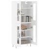 vidaXL Skříň highboard bílá 69,5 x 34 x 180 cm kompozitní dřevo