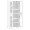 vidaXL Skříň highboard bílá 69,5 x 34 x 180 cm kompozitní dřevo