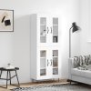 vidaXL Skříň highboard bílá 69,5 x 34 x 180 cm kompozitní dřevo