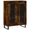 vidaXL Skříň highboard kouřový dub 69,5 x 34 x 180 cm kompozitní dřevo