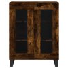 vidaXL Skříň highboard kouřový dub 69,5 x 34 x 180 cm kompozitní dřevo