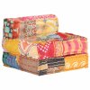 vidaXL Modulární pouf patchwork textil