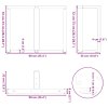 vidaXL Nohy k jídelnímu stolu ve tvaru T, 2 ks, černé, 90 x 35 x (72-73) cm, ocel