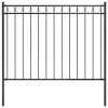 vidaXL Zahradní plot ocelový 1,81 x 1,2 m černý