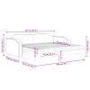 vidaXL Válenda s přistýlkou a matracemi černá 90 x 200 cm textil