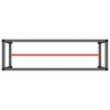 vidaXL Rám pracovního stolu matně černý a červený 170 x 50 x 79 cm kov