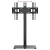 vidaXL Rohový TV stojan 1patrový pro 32–65 palců černý