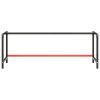 vidaXL Rám pracovního stolu matně černý a matně červený 220x57x79 cm