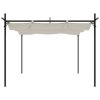 vidaXL Pergola se zatahovací střechou krémová 295 x 292 x 230 cm