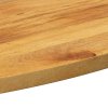 vidaXL Stolní deska 140x50x2,5 cm oválná masivní mangovníkové dřevo